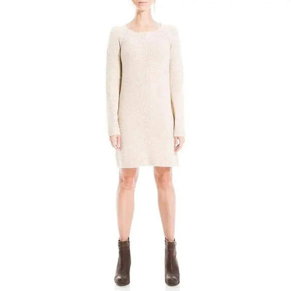 Max Studio Sweater Dress Heather Oatmeal Size S NWT - Picture 1 of 9